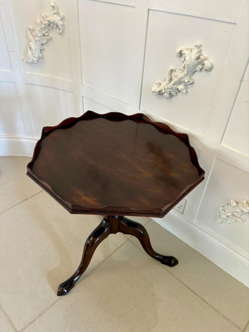 Antique George III Quality Mahogany Lamp/Coffee Table - Image 3